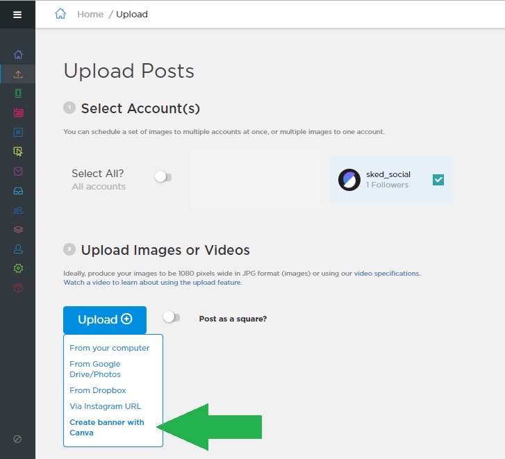 Instagram Post Ideas - Uploading - Sked Social