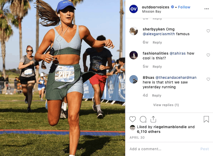 Пользовательский контент - Outdoorvoices - Sked Social