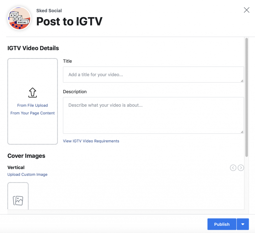 Messages du studio créateur IGTV
