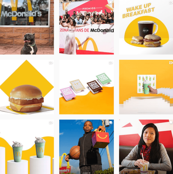 Theme example from McDonalds
